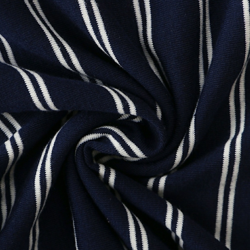 Front Tie Wide Leg Stripe Jumpsuit - Picture 2 of 8